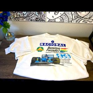 Vintage United Colors of Benetton F1 world champion Crewneck Sweatshirt